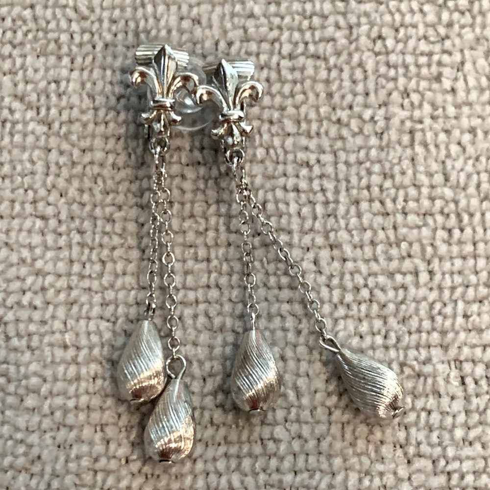 Vintage Silver-tone dangle earrings